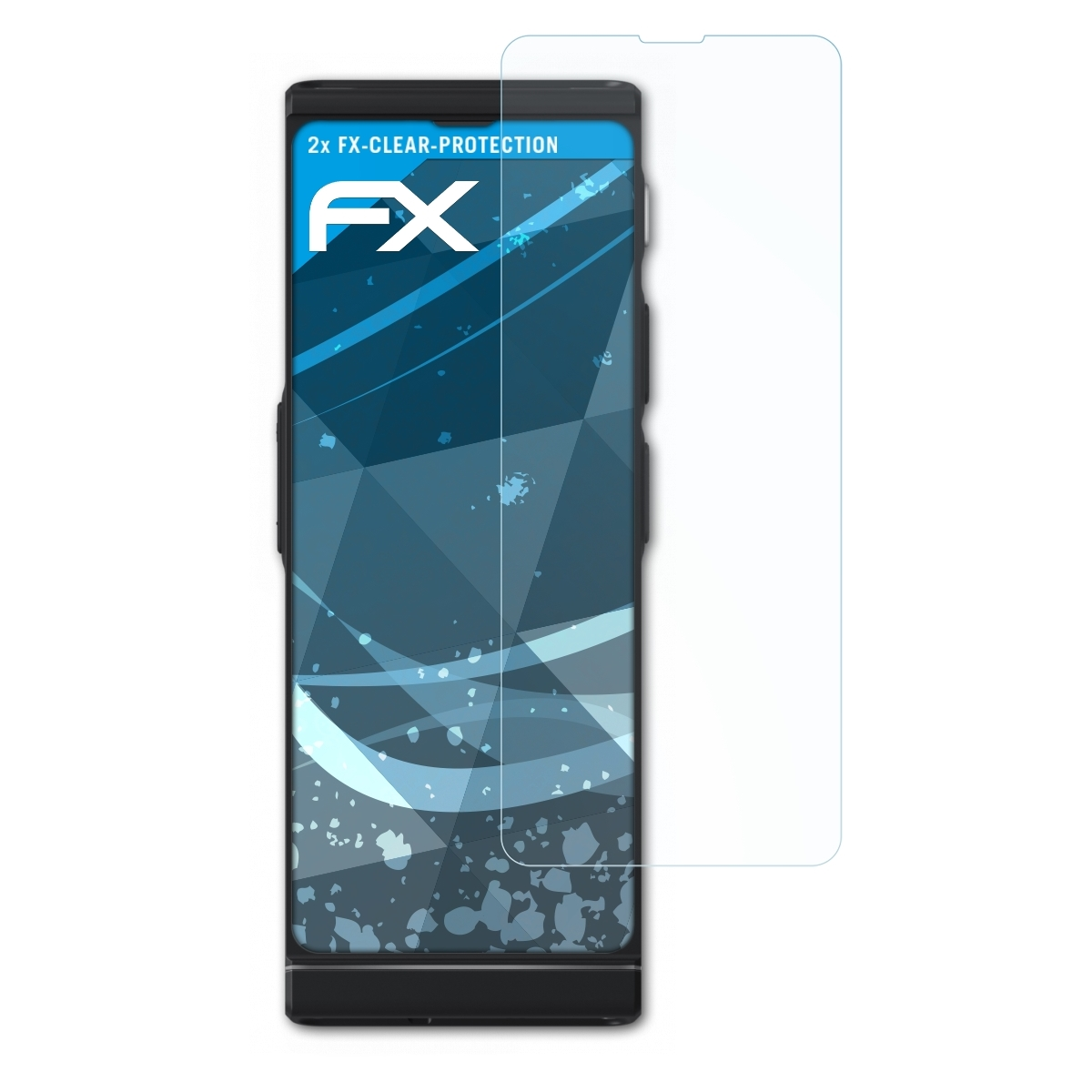 2x FX-Clear V4) Displayschutz(für Translator ATFOLIX Vasco