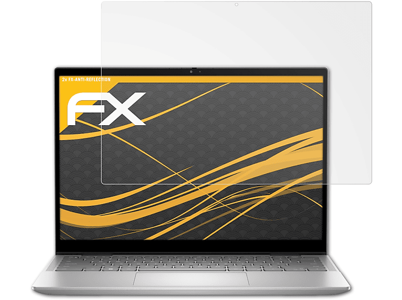 ATFOLIX 2x FX-Antireflex Displayschutz(für Dell Inspiron 14 2 in 1 (7430))