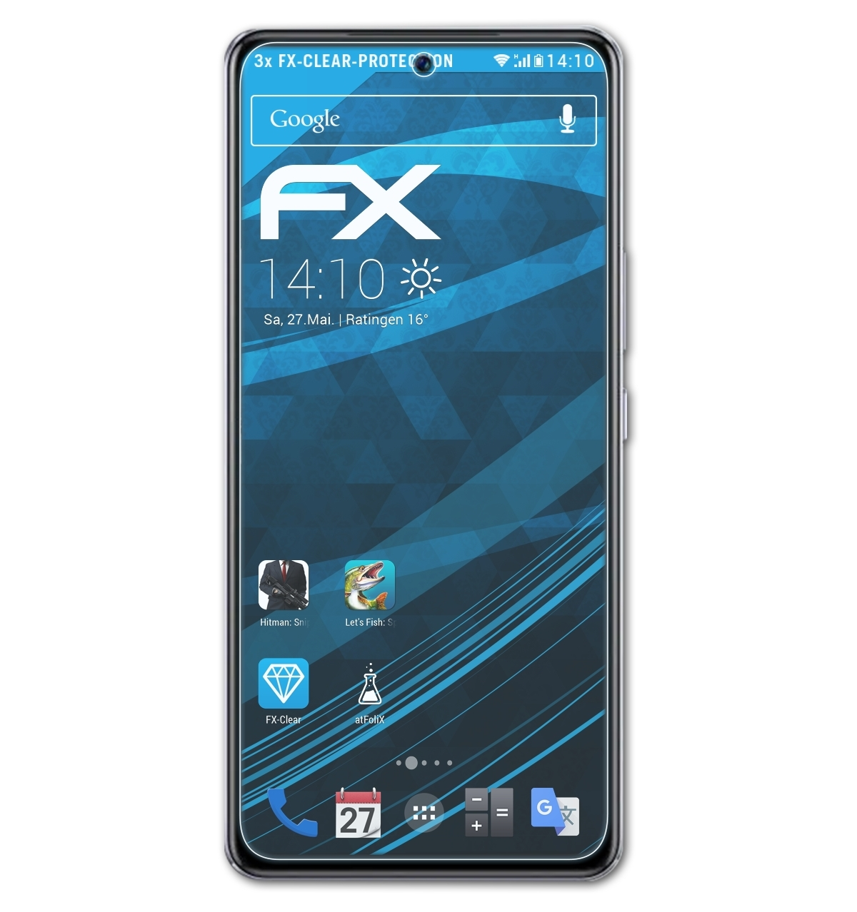 ATFOLIX 3x FX-Clear Vivo Displayschutz(für V27e)