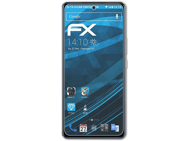 ATFOLIX 3x FX-Clear V27e) Displayschutz(für Vivo