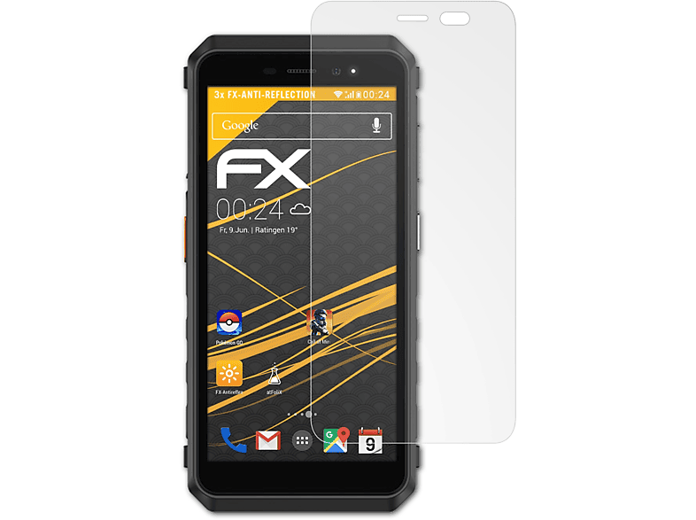 ATFOLIX 3x FX-Antireflex Displayschutz(für Ulefone Armor X11 Pro)