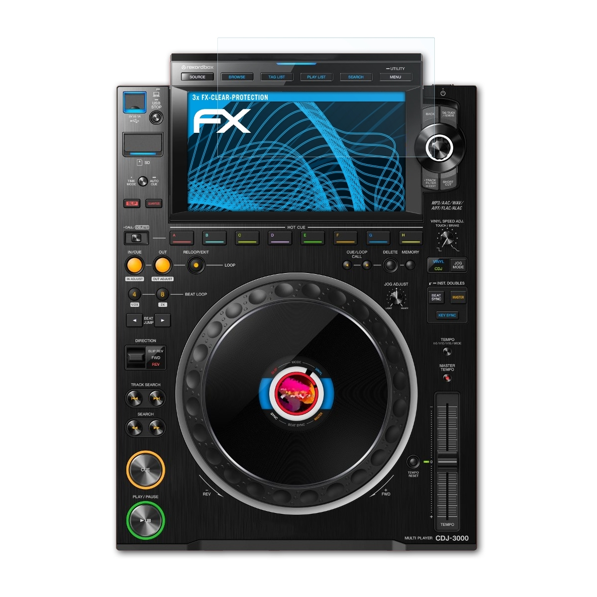 ATFOLIX 3x FX-Clear CDJ-3000) Displayschutz(für Pioneer