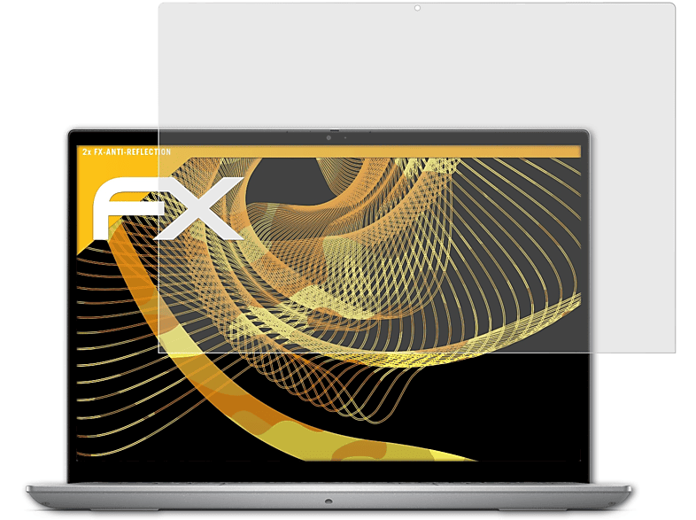 ATFOLIX 2x FX-Antireflex Displayschutz(für Inspiron (5435)) Dell 14