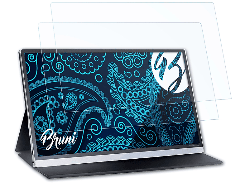 Basics-Clear Pro) S1 2x Dragon BRUNI Touch Schutzfolie(für