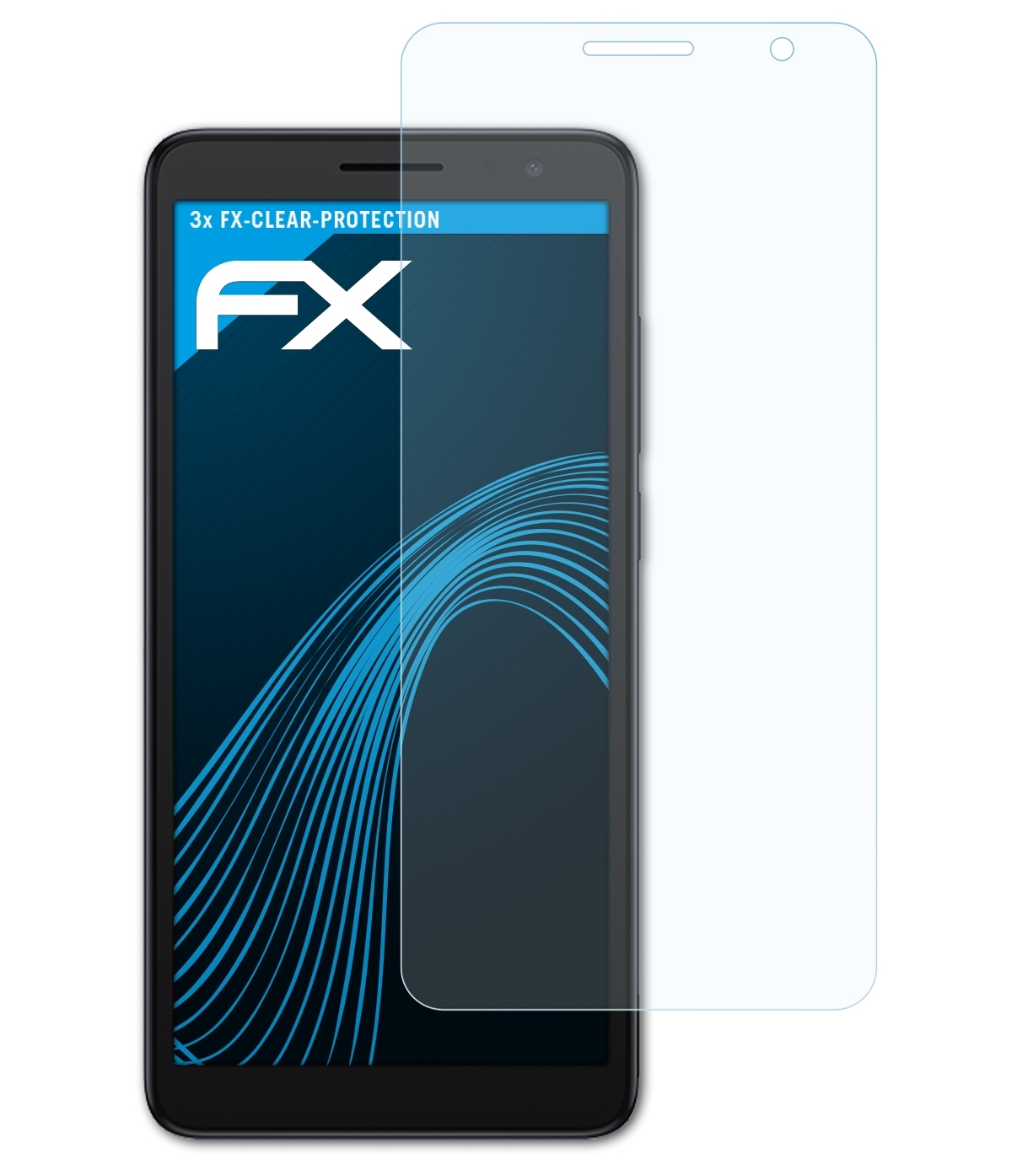 ATFOLIX 3x FX-Clear Displayschutz(für Alcatel (2022)) 1B
