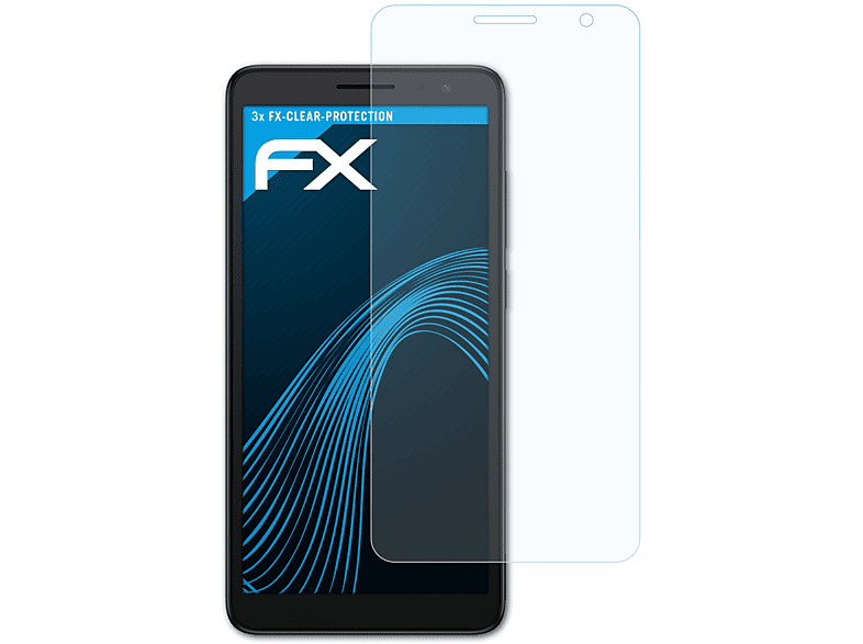 ATFOLIX 3x FX-Clear Displayschutz(für Alcatel 1B (2022))