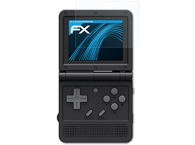 ATFOLIX 3x FX-Clear v90) Displayschutz(für PowKiddy