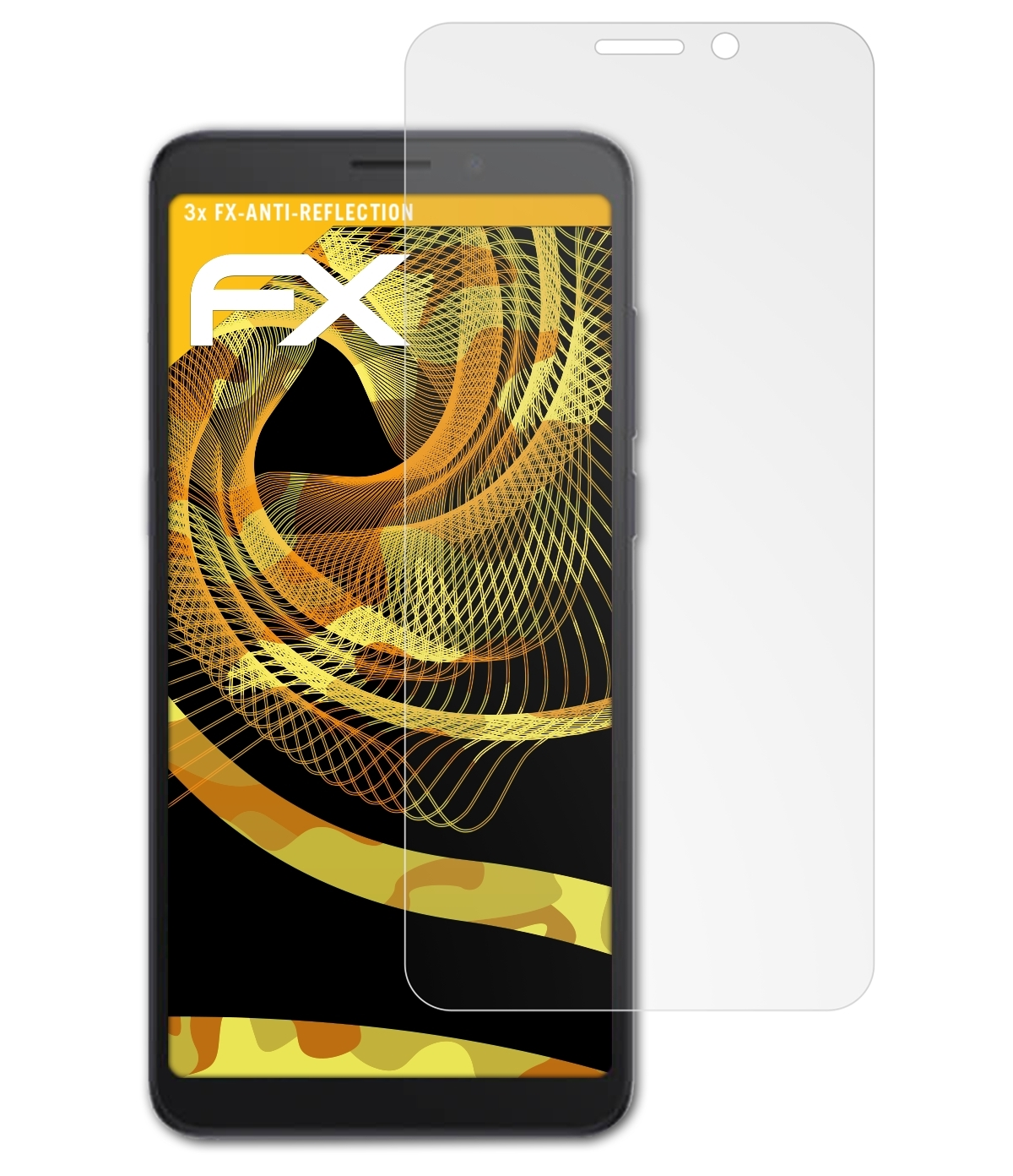 3x FX-Antireflex Displayschutz(für Axel) ATFOLIX Alcatel