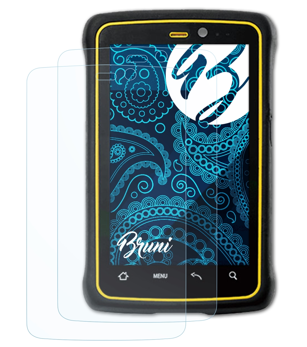 BRUNI 2x Basics-Clear Schutzfolie(für Winmate E430RQ8)