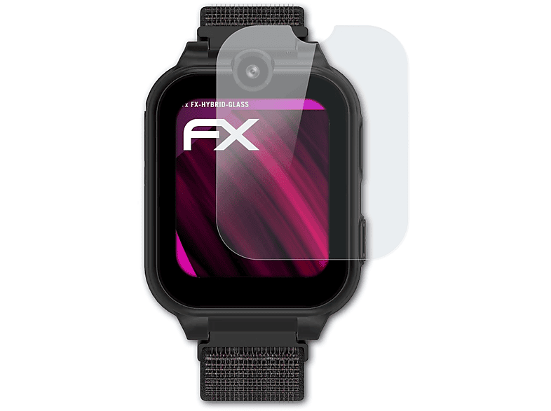 ATFOLIX FX-Hybrid-Glass Schutzglas(für Pthtechus X16) | Smartwatch Schutzfolien & Gläser