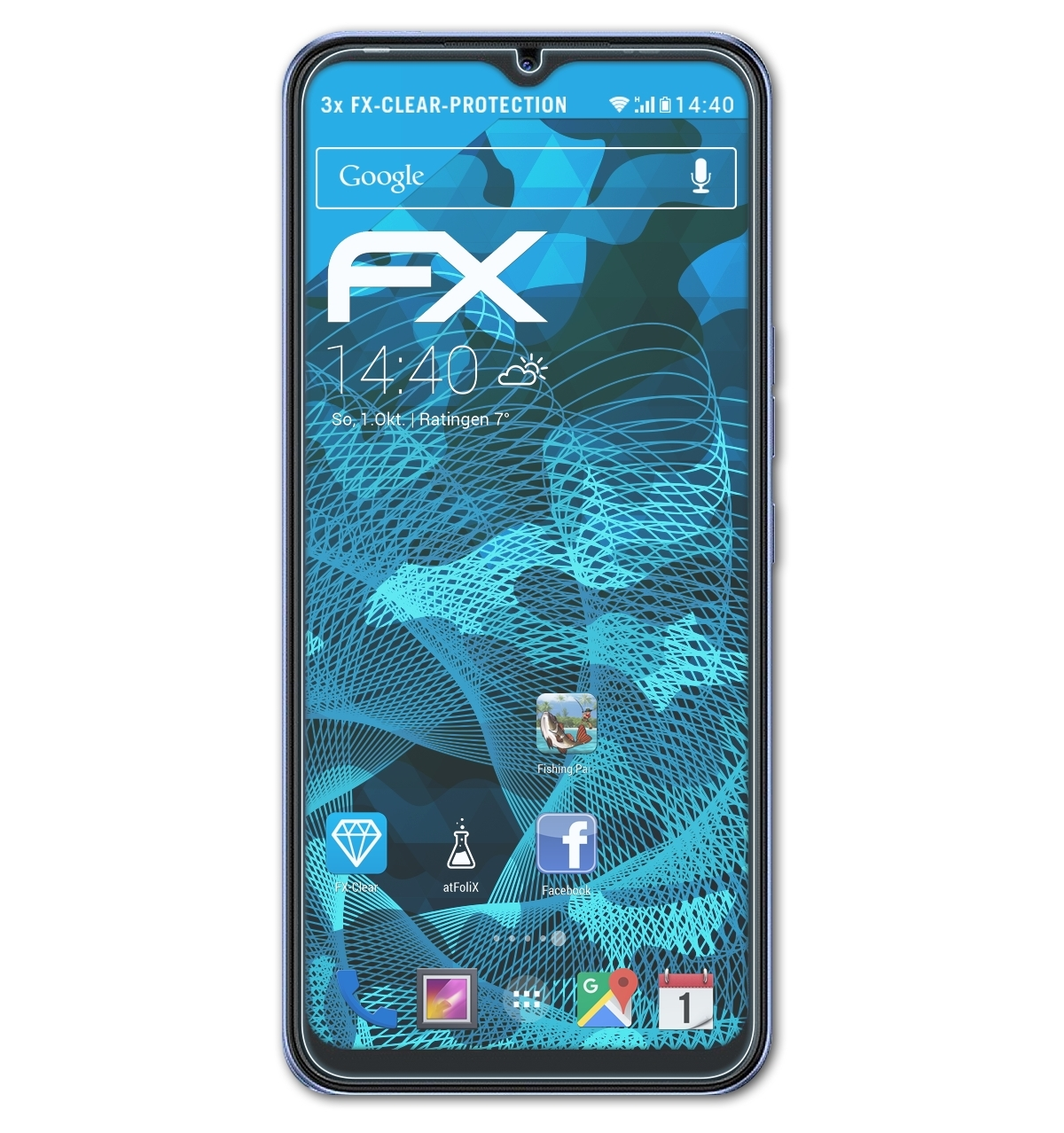 ATFOLIX 3x FX-Clear Spark Displayschutz(für Tecno 8C)