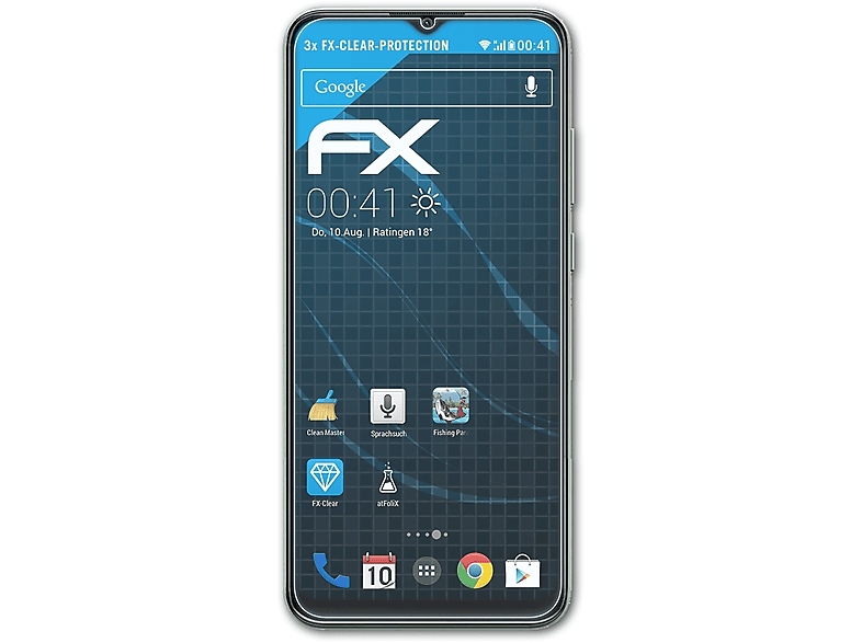 ATFOLIX 3x FX-Clear Displayschutz(für Samsung Galaxy F04)