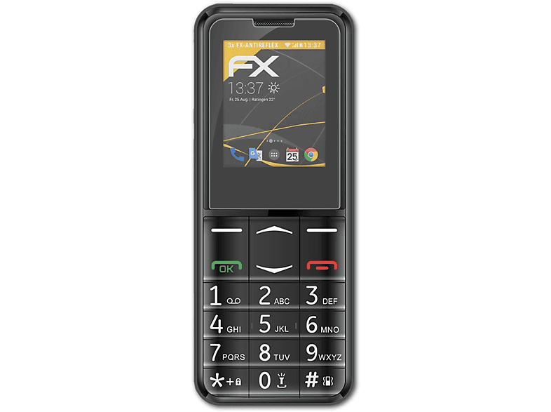 ATFOLIX 3x FX-Antireflex Displayschutz(für Energizer E4)