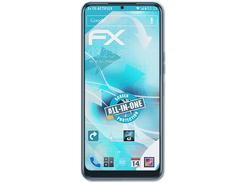Tecno FX-ActiFleX 9T) ATFOLIX Spark 3x Displayschutz(für