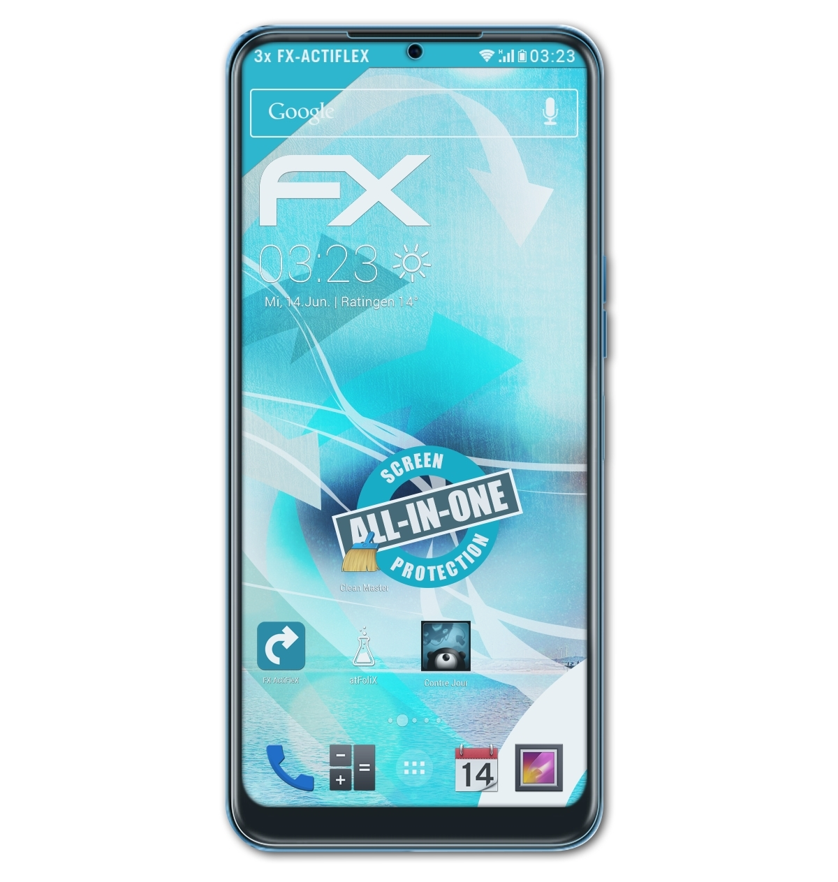 ATFOLIX 3x FX-ActiFleX Displayschutz(für Tecno Spark 9T)