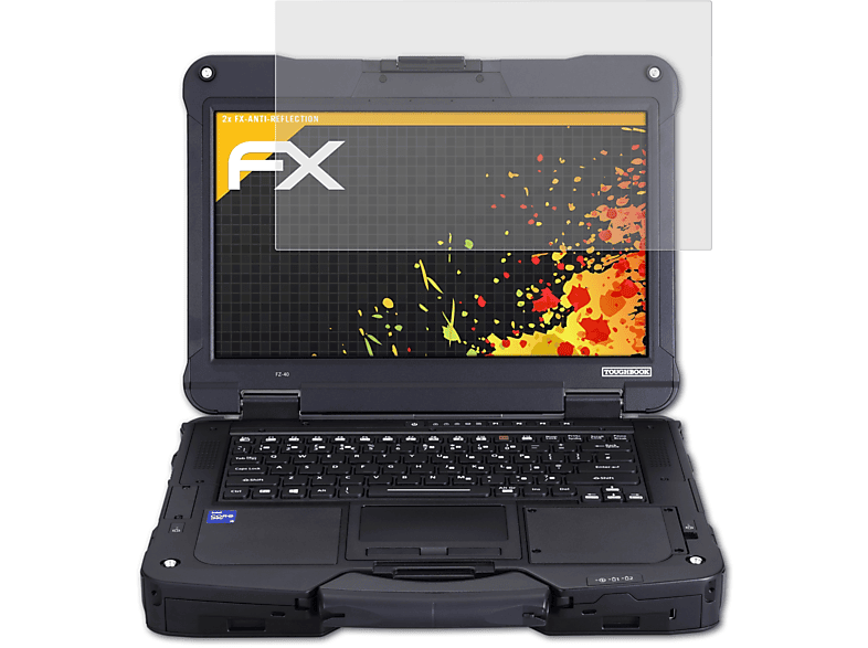 ATFOLIX 2x 40) ToughBook Panasonic FX-Antireflex Displayschutz(für
