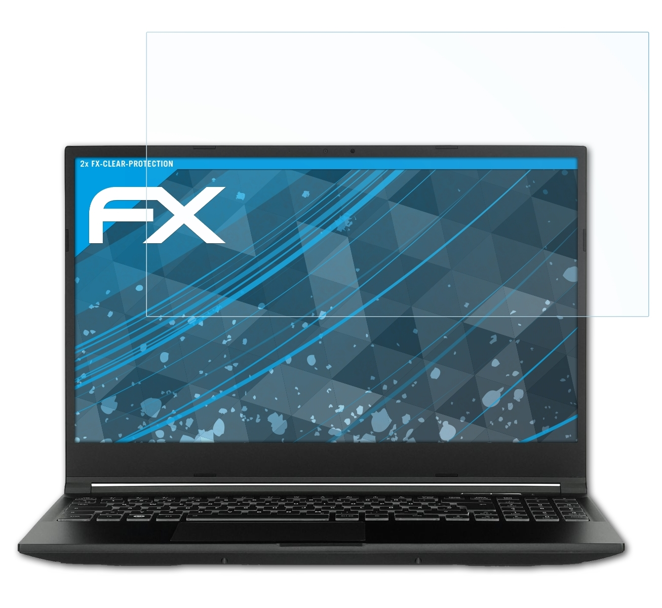 ATFOLIX 2x FX-Clear Displayschutz(für 4)) Tuxedo 15 Polaris (Gen