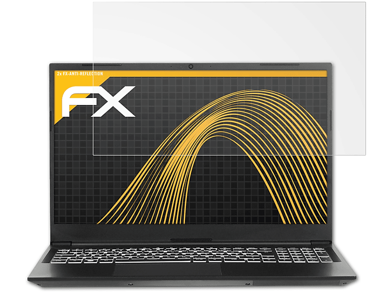 ATFOLIX 2x Displayschutz(für 2)) 15 (Gen Tuxedo Aura FX-Antireflex