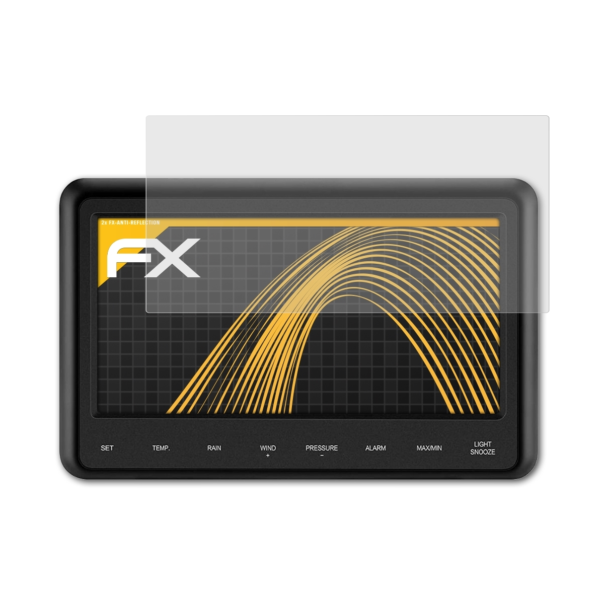 2x WS3500) FX-Antireflex ATFOLIX Displayschutz(für Sainlogic