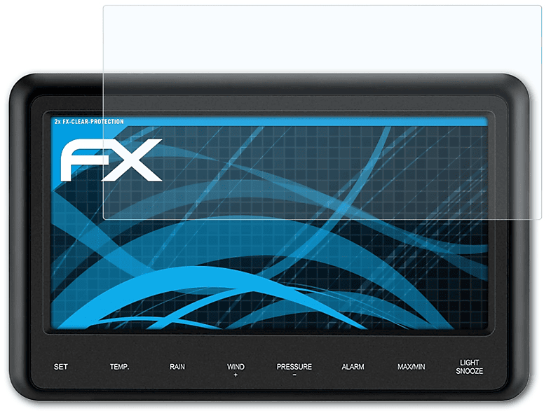 FX-Clear 2x ATFOLIX Sainlogic WS3500) Displayschutz(für