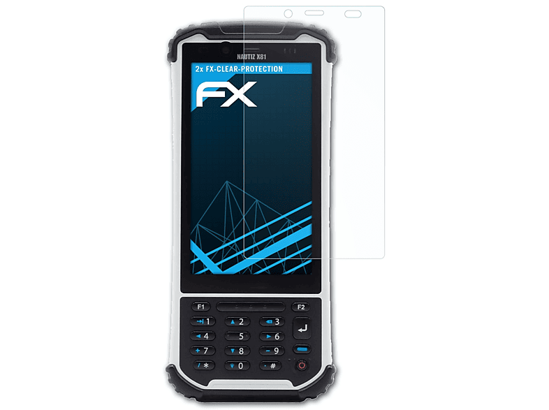 Displayschutz(für ATFOLIX Nautiz X81) Handheld 2x FX-Clear