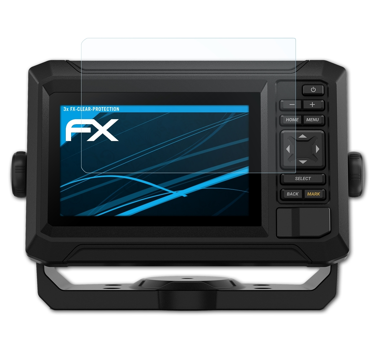 ATFOLIX 3x FX-Clear Displayschutz(für (62sv)) ECHOMap Garmin UHD2