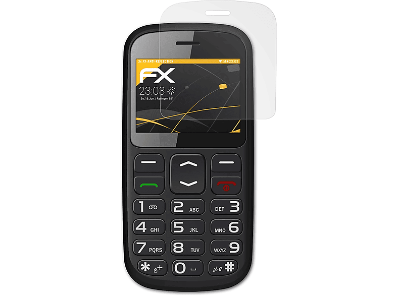 ATFOLIX 3x FX-Antireflex Displayschutz(für Blaupunkt BS 02)