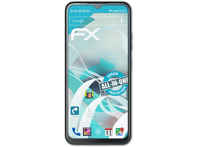 Displayschutz(für ATFOLIX Tecno Pop Pro) FX-ActiFleX 6 3x