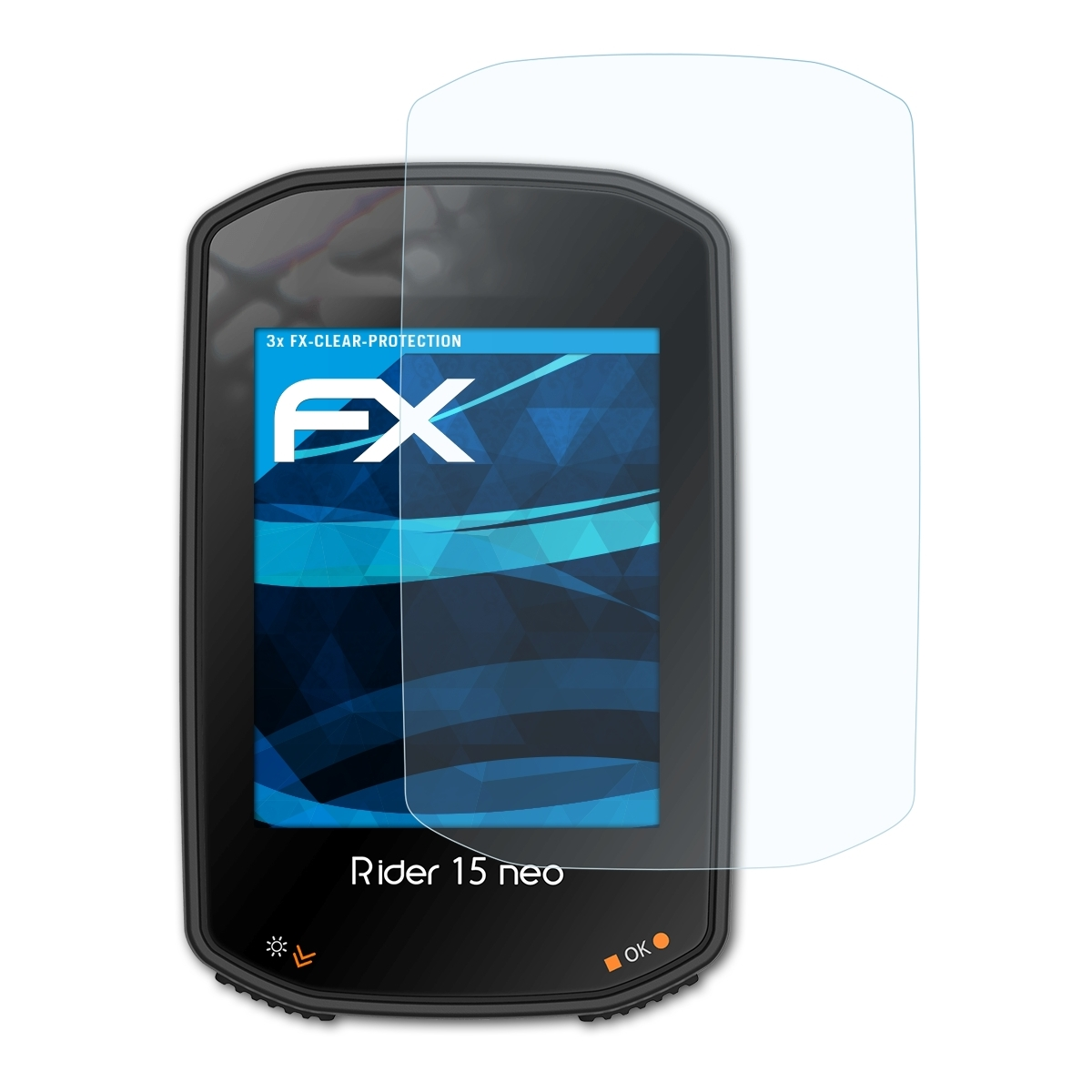 FX-Clear Rider 15 Displayschutz(für ATFOLIX neo) 3x Bryton