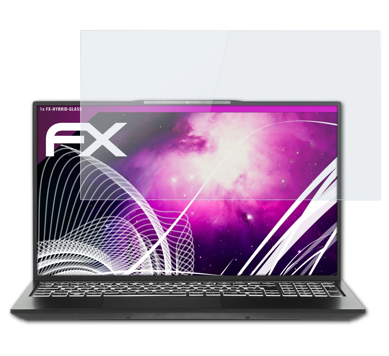 ATFOLIX FX-Hybrid-Glass Schutzglas(für 7)) Tuxedo InfinityBook (Gen 15 S