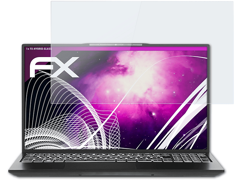 ATFOLIX FX-Hybrid-Glass Schutzglas(für Tuxedo InfinityBook S 15 (Gen 7))
