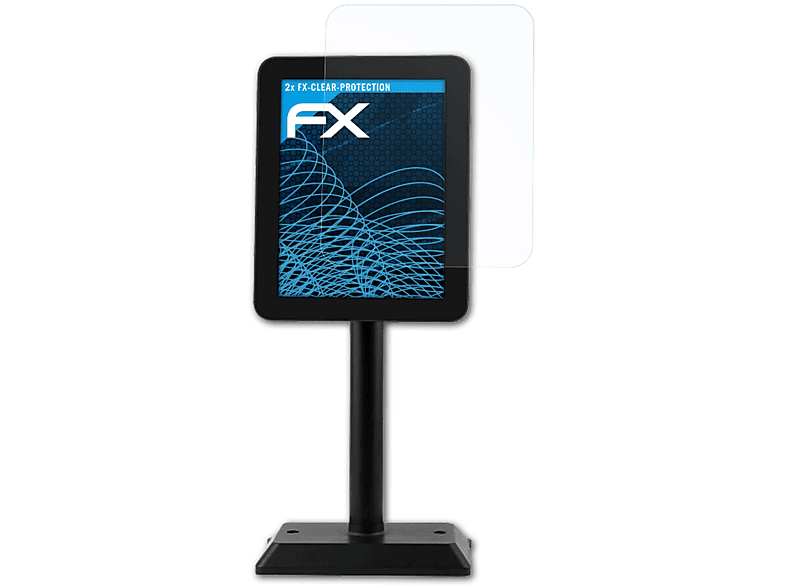 2x Sam4s Displayschutz(für FX-Clear SCD-100 ATFOLIX Display) Pole