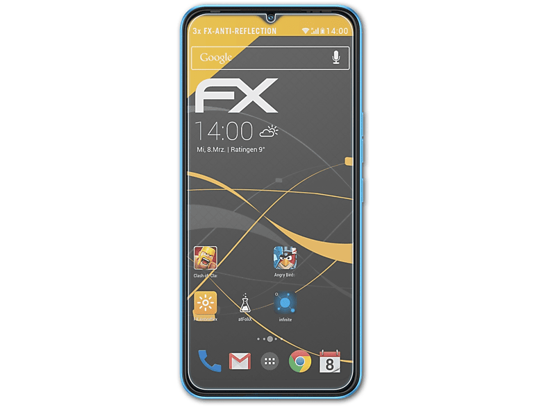 Spark ATFOLIX 9) Tecno Displayschutz(für FX-Antireflex 3x