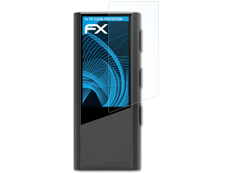 ATFOLIX 3x FX-Clear Displayschutz(für HiBy W3 Saber)