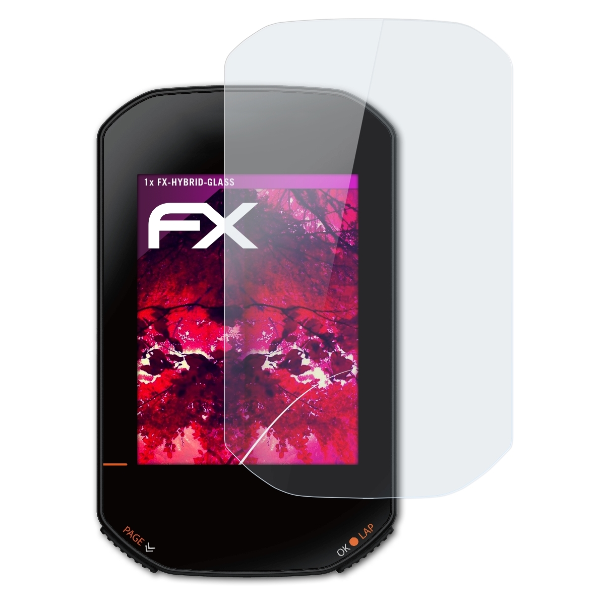 ATFOLIX FX-Hybrid-Glass Schutzglas(für Bryton Rider 420)