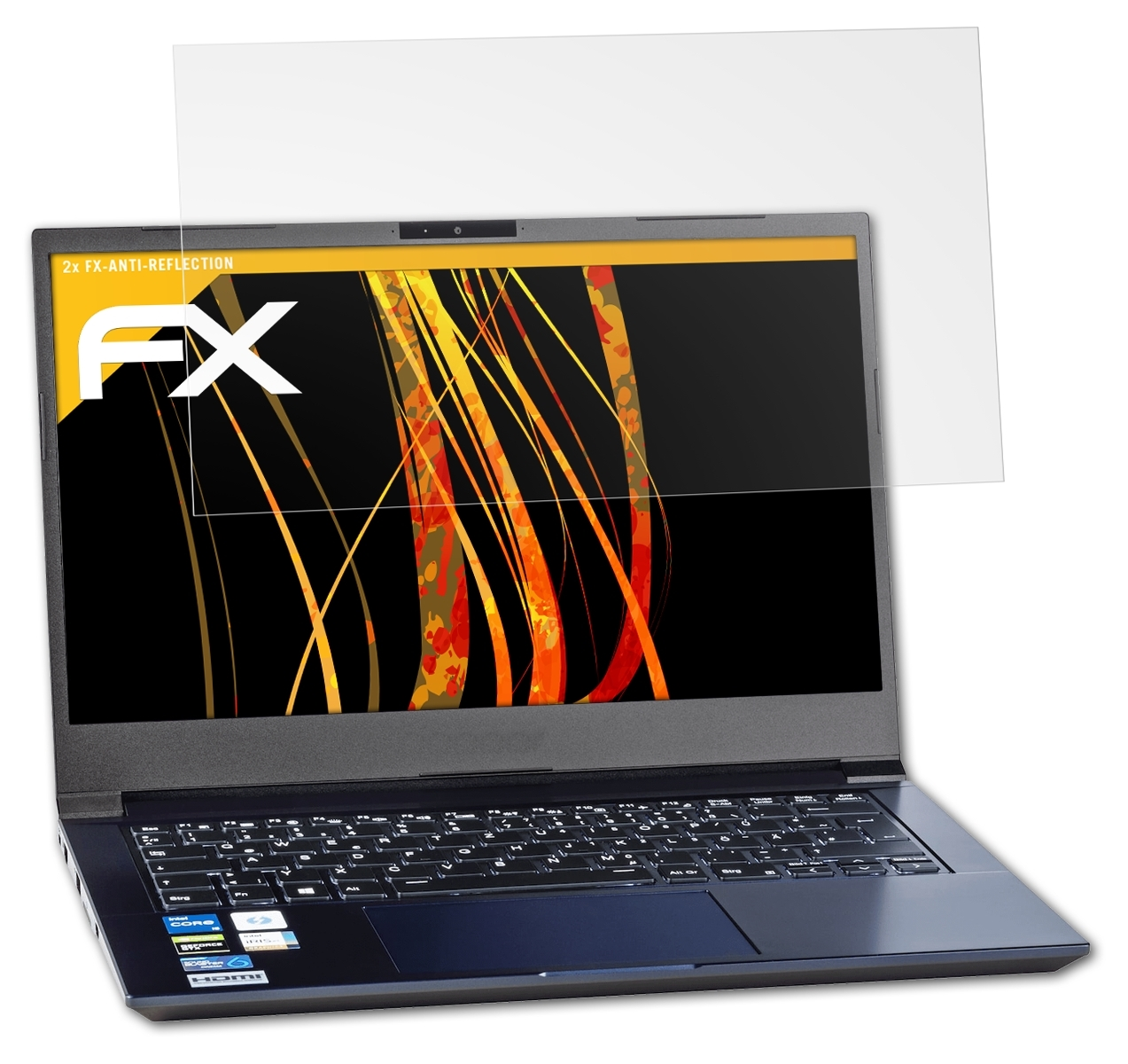 ATFOLIX 2x FX-Antireflex Displayschutz(für Captiva Gaming I59-149) Advanced