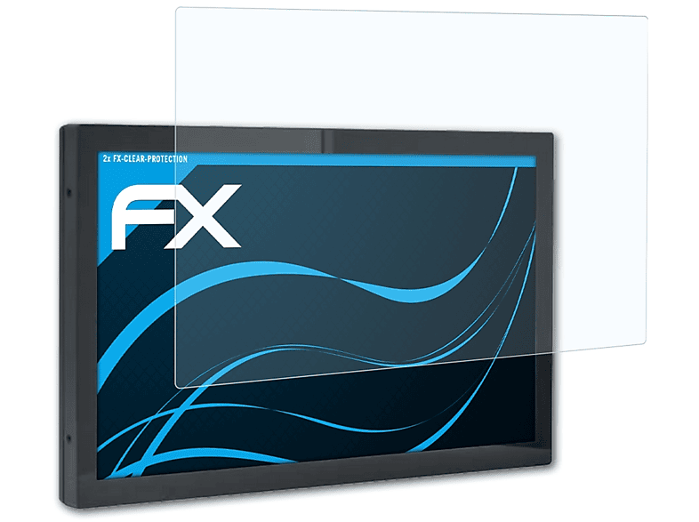 ATFOLIX 2x FX-Clear Displayschutz(für Aures Yuno Kiosk (27.1 Inch))