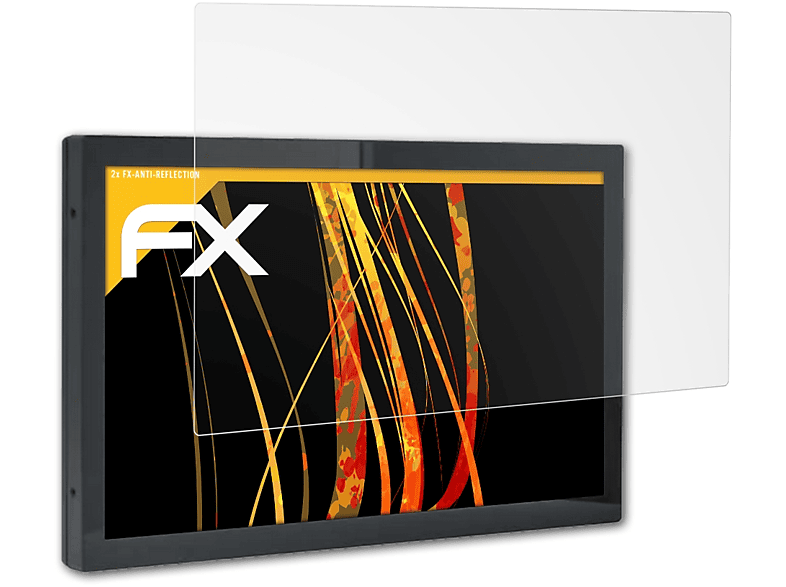 ATFOLIX 2x FX-Antireflex Displayschutz(für Aures Yuno Kiosk (21.5 Inch))