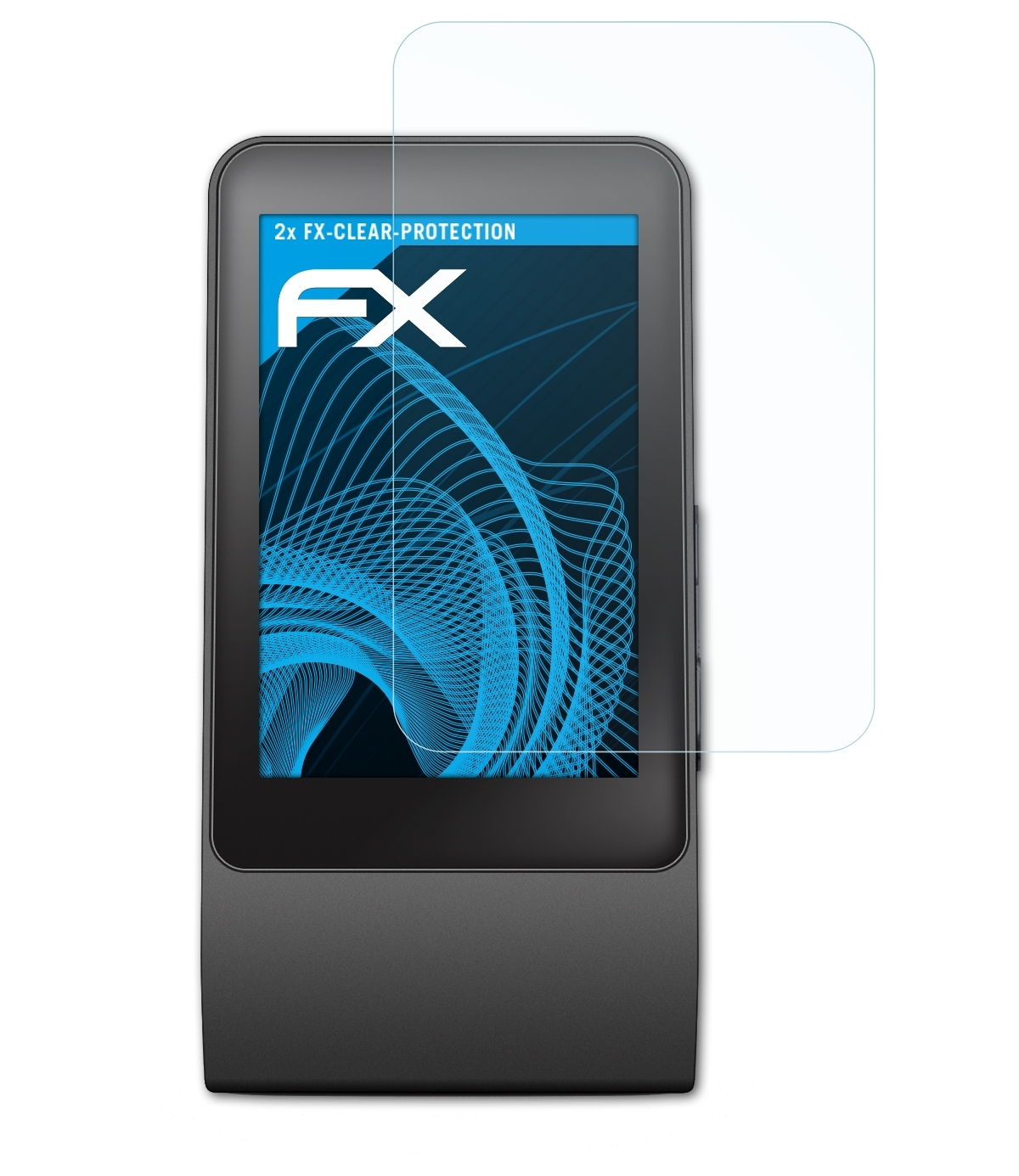 ATFOLIX 2x FX-Clear Displayschutz(für Emporia CARB-DIOX-DECT-B)