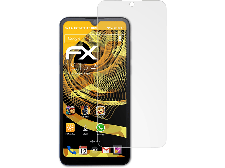 ATFOLIX 3x Displayschutz(für 304) TCL FX-Antireflex