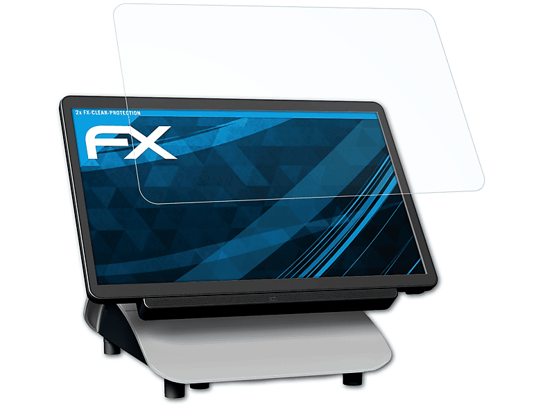 ATFOLIX 2x FX-Clear Displayschutz(für Oracle Micros 625/655) Workstation