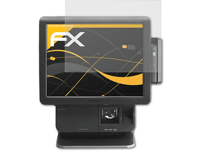 2x FX-Antireflex Sam4s Displayschutz(für ATFOLIX SPT-7000)