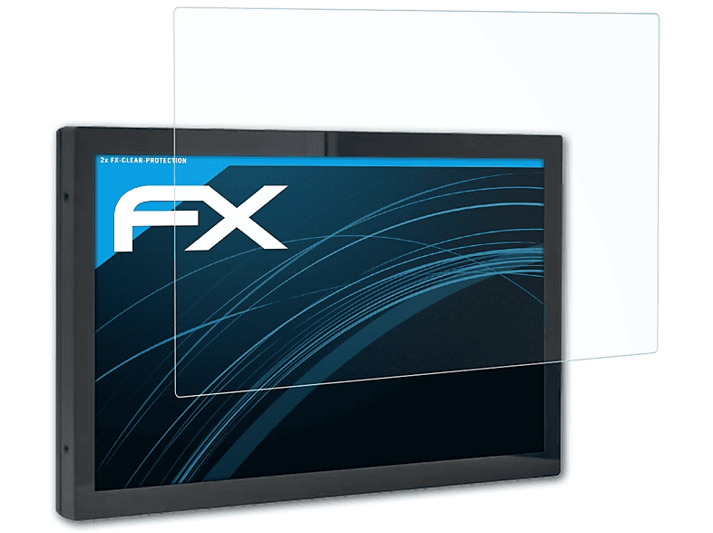 ATFOLIX 2x FX-Clear Displayschutz(für Aures Yuno Kiosk (17 Inch))