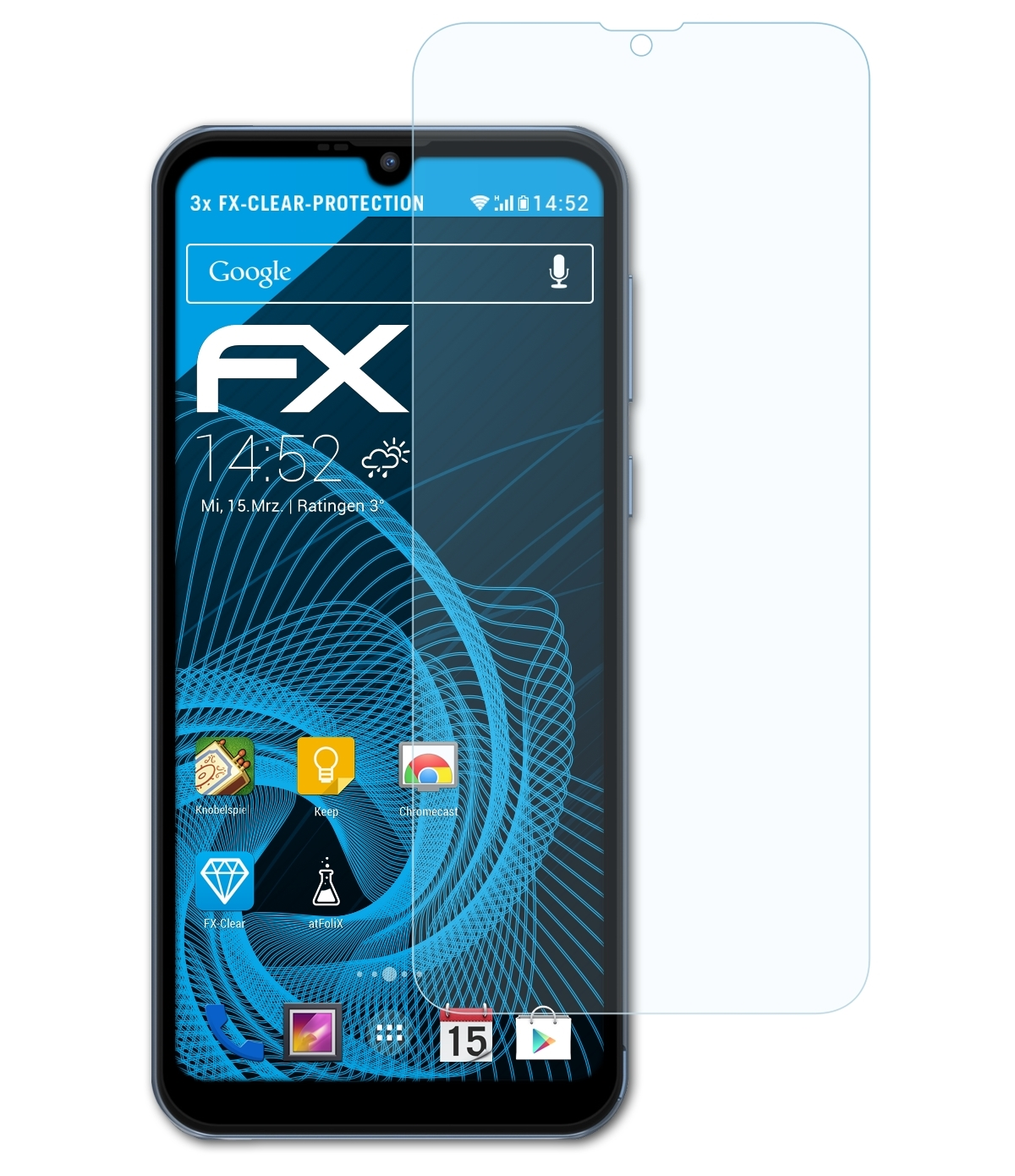 ATFOLIX 3x FX-Clear Displayschutz(für C20) Oscal