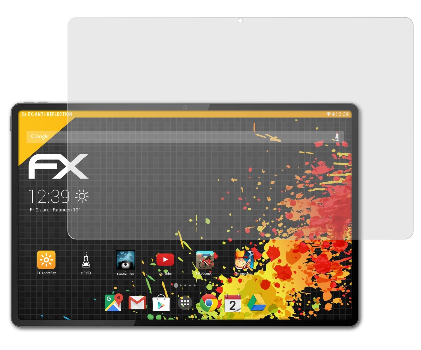 FX-Antireflex Extreme) Displayschutz(für Lenovo Tab ATFOLIX 2x