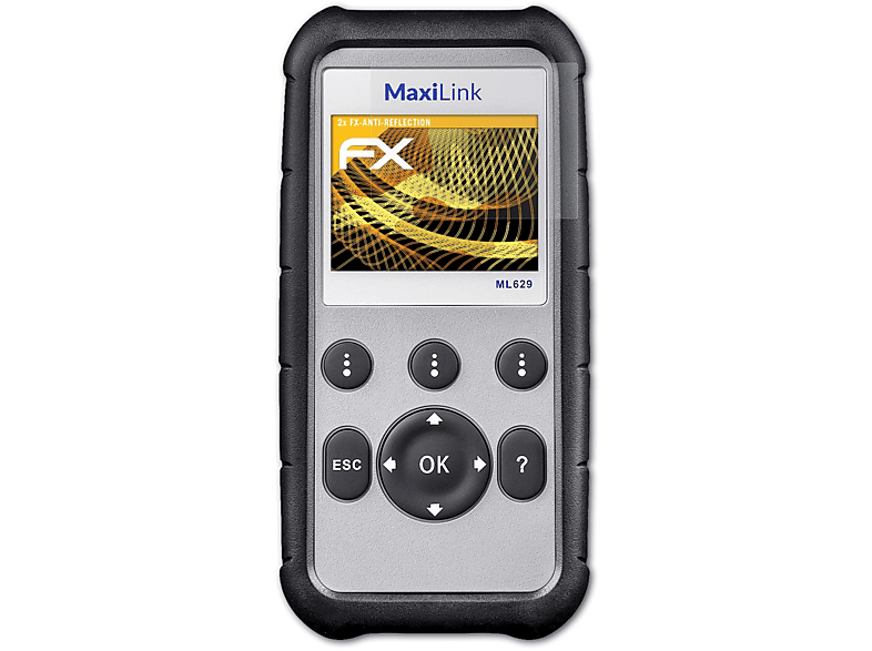 ATFOLIX 2x ML629) Displayschutz(für MaxiLink FX-Antireflex Autel