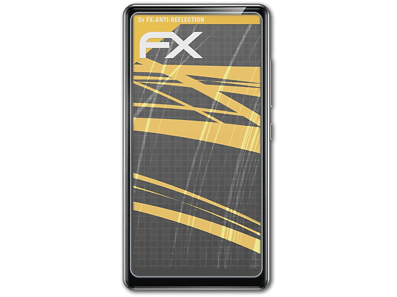ATFOLIX T03S) 3x Displayschutz(für FX-Antireflex AGPTek