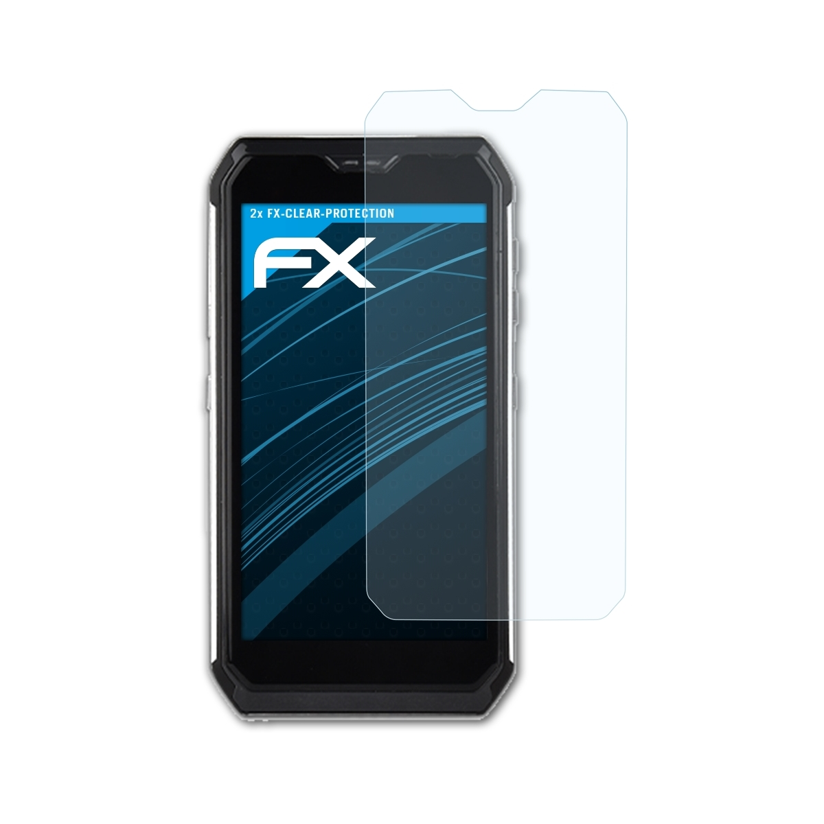 ATFOLIX 2x FX-Clear Displayschutz(für Zonerich ZQ-380)