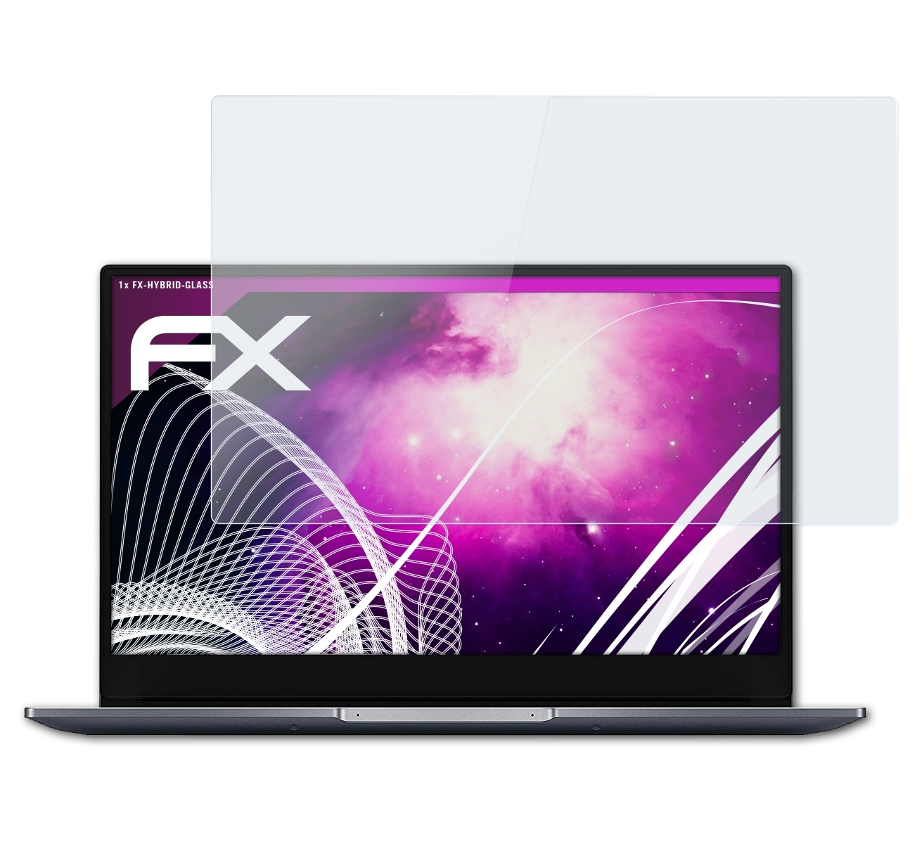 ATFOLIX FX-Hybrid-Glass Schutzglas(für Honor 14) MagicBook