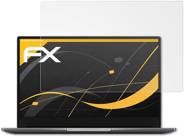 ATFOLIX 2x FX-Antireflex Displayschutz(für Honor MagicBook X 14)